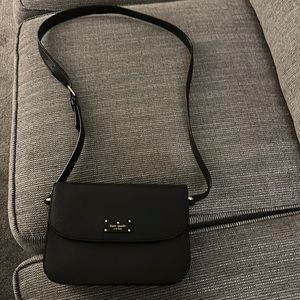 Black cross body kate spade New York bag